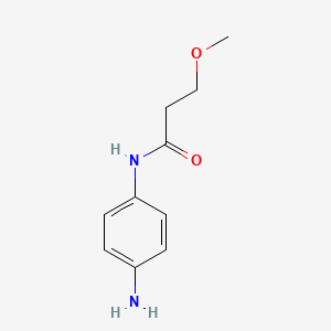 molecular formula C10H14N2O2 B1319955 N-(4-Aminophenyl)-3-methoxypropanamide 
