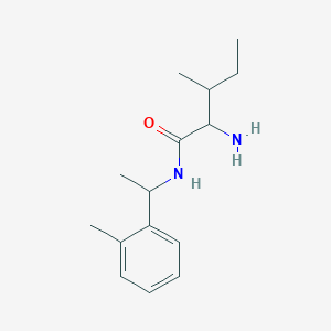 molecular formula C15H24N2O B13199559 2-amino-3-methyl-N-[1-(2-methylphenyl)ethyl]pentanamide 