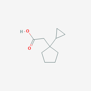 2-(1-Cyclopropylcyclopentyl)acetic acid