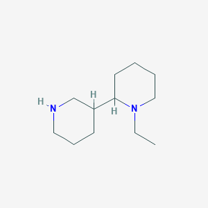 molecular formula C12H24N2 B13199585 1-Ethyl-2-(piperidin-3-yl)piperidine 