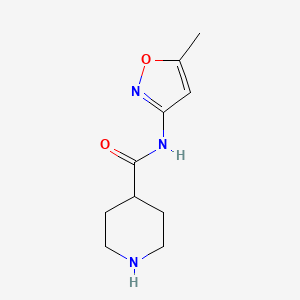 N-(5-methyl-1,2-oxazol-3-yl)piperidine-4-carboxamide