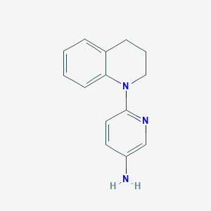 molecular formula C14H15N3 B1319970 6-[3,4-二氢-1(2H)-喹啉基]-3-吡啶胺 CAS No. 937603-85-5