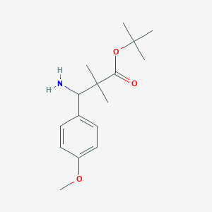 tert-Butyl 3-amino-3-(4-methoxyphenyl)-2,2-dimethylpropanoate