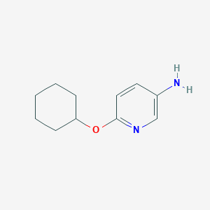 molecular formula C11H16N2O B1319973 6-(环己氧基)吡啶-3-胺 CAS No. 224187-22-8