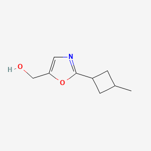 molecular formula C9H13NO2 B13199734 [2-(3-Methylcyclobutyl)-1,3-oxazol-5-yl]methanol 