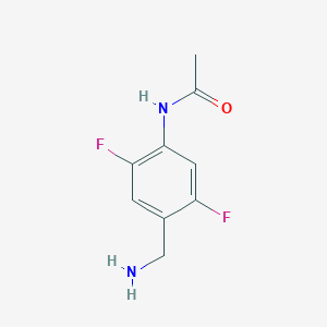 N-[4-(Aminomethyl)-2,5-difluorophenyl]acetamide