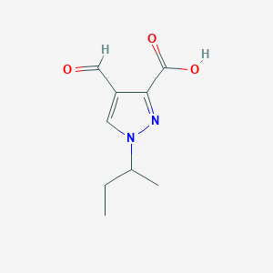 1-(Butan-2-yl)-4-formyl-1H-pyrazole-3-carboxylic acid