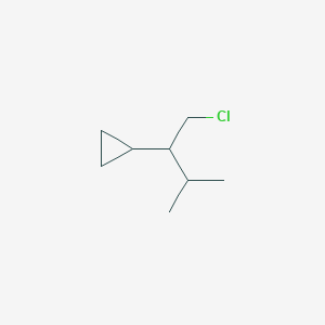 (1-Chloro-3-methylbutan-2-yl)cyclopropane