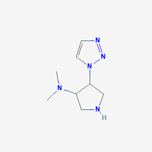 N,N-Dimethyl-4-(1H-1,2,3-triazol-1-yl)pyrrolidin-3-amine