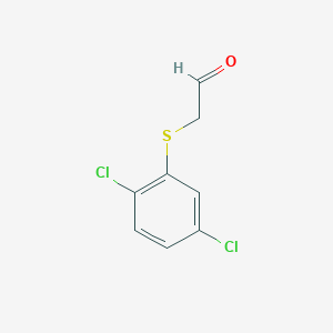 molecular formula C8H6Cl2OS B13199811 2-[(2,5-Dichlorophenyl)sulfanyl]acetaldehyde 