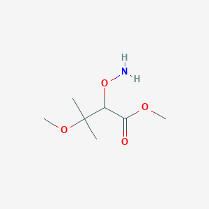 molecular formula C7H15NO4 B13199822 Methyl 2-(aminooxy)-3-methoxy-3-methylbutanoate 