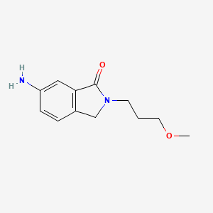 molecular formula C12H16N2O2 B13199834 6-Amino-2-(3-methoxypropyl)-2,3-dihydro-1h-isoindol-1-one 