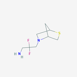 2,2-Difluoro-3-{2-thia-5-azabicyclo[2.2.1]heptan-5-yl}propan-1-amine