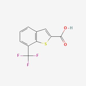 molecular formula C10H5F3O2S B1319986 7-(Trifluoromethyl)-1-benzothiophene-2-carboxylic acid CAS No. 550998-66-8