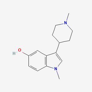 molecular formula C15H20N2O B1319987 1-methyl-3-(1-methylpiperidin-4-yl)-1H-indol-5-ol CAS No. 445441-74-7