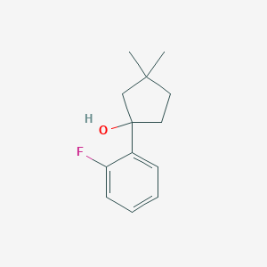 1-(2-Fluorophenyl)-3,3-dimethylcyclopentan-1-OL