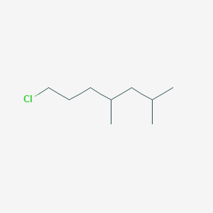 molecular formula C9H19Cl B13199945 1-Chloro-4,6-dimethylheptane 