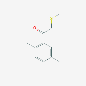 2-(Methylsulfanyl)-1-(2,4,5-trimethylphenyl)ethan-1-one