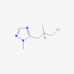 5-(3-Chloro-2-methylpropyl)-1-methyl-1H-1,2,4-triazole