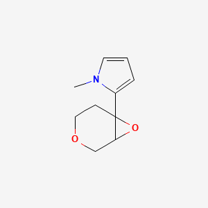 molecular formula C10H13NO2 B13199989 2-{3,7-dioxabicyclo[4.1.0]heptan-6-yl}-1-methyl-1H-pyrrole 