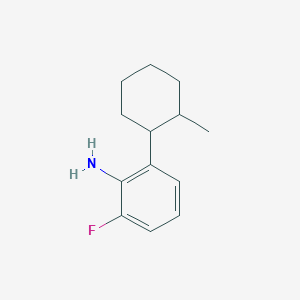 molecular formula C13H18FN B13199992 2-Fluoro-6-(2-methylcyclohexyl)aniline 