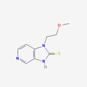 molecular formula C9H11N3OS B13200006 1-(2-Methoxyethyl)-1H-imidazo[4,5-c]pyridine-2-thiol 