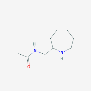 molecular formula C9H18N2O B13200072 N-[(Azepan-2-yl)methyl]acetamide 