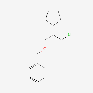 [(3-Chloro-2-cyclopentylpropoxy)methyl]benzene