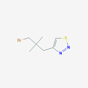 4-(3-Bromo-2,2-dimethylpropyl)-1,2,3-thiadiazole