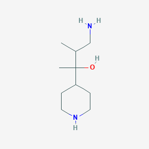 4-Amino-3-methyl-2-(piperidin-4-yl)butan-2-ol