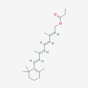 molecular formula C23H34O2 B132001 视黄酸丙酸酯 CAS No. 7069-42-3