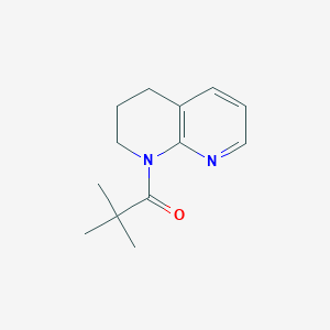 molecular formula C13H18N2O B1320013 1-(3,4-Dihydro-2H-[1,8]naphthyridin-1-yl)-2,2-dimethyl-propan-1-one CAS No. 824429-54-1