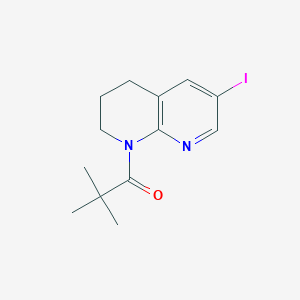 1-(6-iodo-3,4-dihydro-1,8-naphthyridin-1(2H)-yl)-2,2-dimethylpropan-1-one