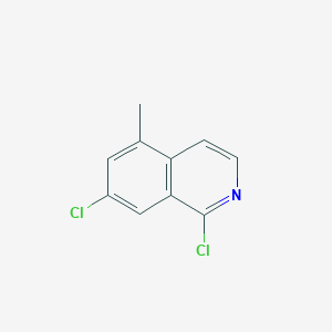 molecular formula C10H7Cl2N B13200152 1,7-Dichloro-5-methylisoquinoline 