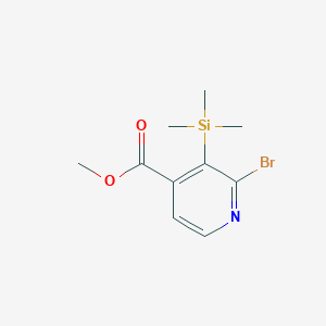 molecular formula C10H14BrNO2Si B1320016 2-Bromo-3-trimethylsilanyl-isonicotinic acid methyl ester CAS No. 848243-28-7
