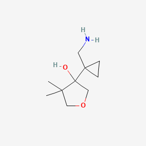 3-[1-(Aminomethyl)cyclopropyl]-4,4-dimethyloxolan-3-ol