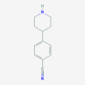 molecular formula C12H14N2 B132002 4-(4'-氰基苯基)哌啶 CAS No. 149554-06-3