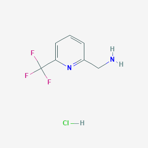 molecular formula C7H8ClF3N2 B1320020 (6-(Trifluoromethyl)pyridin-2-yl)methanamine hydrochloride CAS No. 1185022-87-0