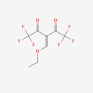 molecular formula C8H6F6O3 B13200203 3-(Ethoxymethylidene)-1,1,1,5,5,5-hexafluoropentane-2,4-dione 