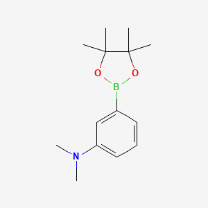 molecular formula C14H22BNO2 B1320021 N,N-二甲基-3-(4,4,5,5-四甲基-1,3,2-二氧杂硼环-2-基)苯胺 CAS No. 325142-87-8