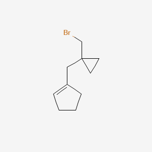 1-{[1-(Bromomethyl)cyclopropyl]methyl}cyclopent-1-ene