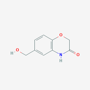 molecular formula C9H9NO3 B1320030 6-(Hydroxymethyl)-2H-1,4-benzoxazin-3(4H)-one CAS No. 615568-17-7