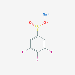 molecular formula C6H2F3NaO2S B13200319 Sodium 3,4,5-trifluorobenzene-1-sulfinate CAS No. 1517471-54-3