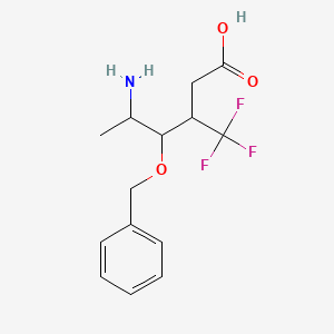 5-Amino-4-(benzyloxy)-3-(trifluoromethyl)hexanoic acid