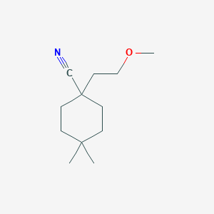 1-(2-Methoxyethyl)-4,4-dimethylcyclohexane-1-carbonitrile