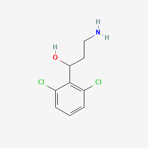 3-Amino-1-(2,6-dichlorophenyl)propan-1-ol