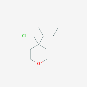 4-(Butan-2-yl)-4-(chloromethyl)oxane