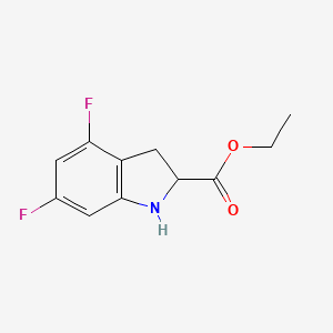 Ethyl 4,6-difluoro-2,3-dihydro-1H-indole-2-carboxylate