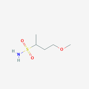 molecular formula C5H13NO3S B13200531 4-Methoxybutane-2-sulfonamide 