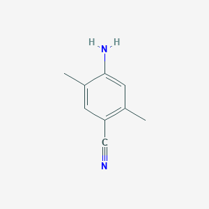 molecular formula C9H10N2 B1320054 4-Amino-2,5-dimethylbenzonitrile CAS No. 72917-37-4